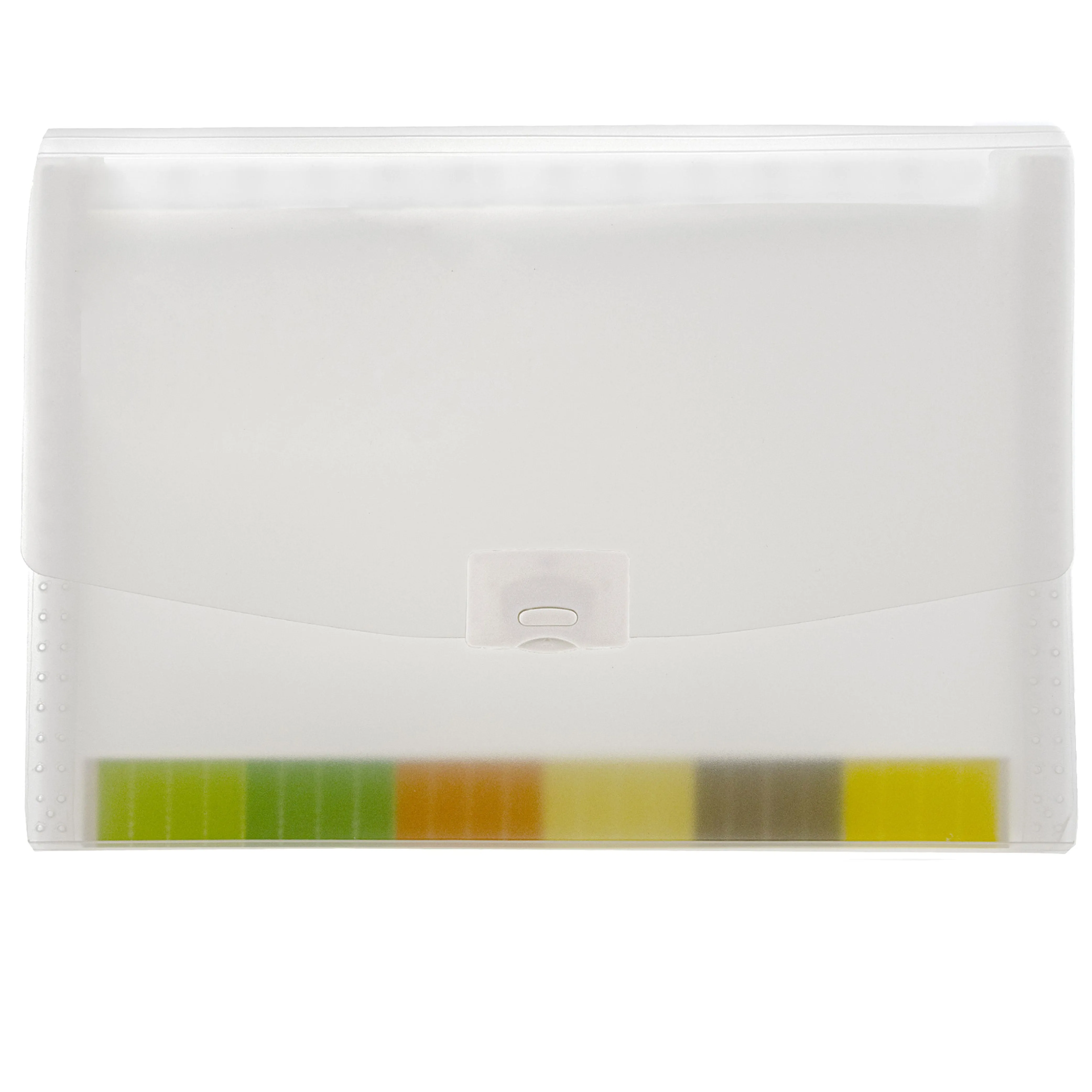 2 Large Expandable 13 Pocket File Folder Paper Organizer Accordion Office Clear