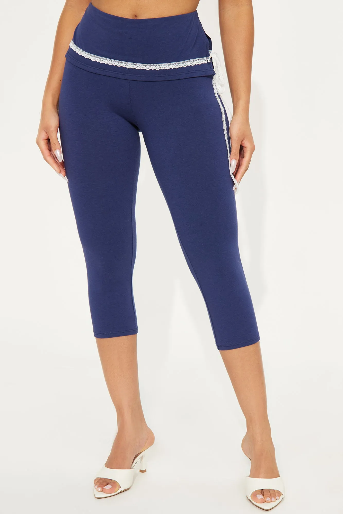 A New Direction Capri Legging - Navy