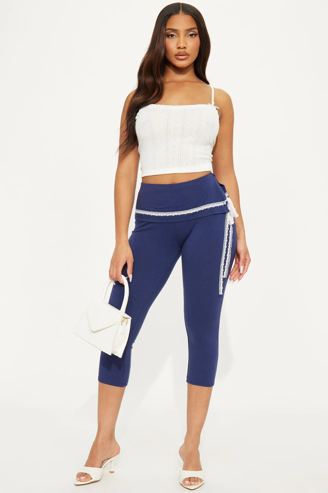 A New Direction Capri Legging - Navy