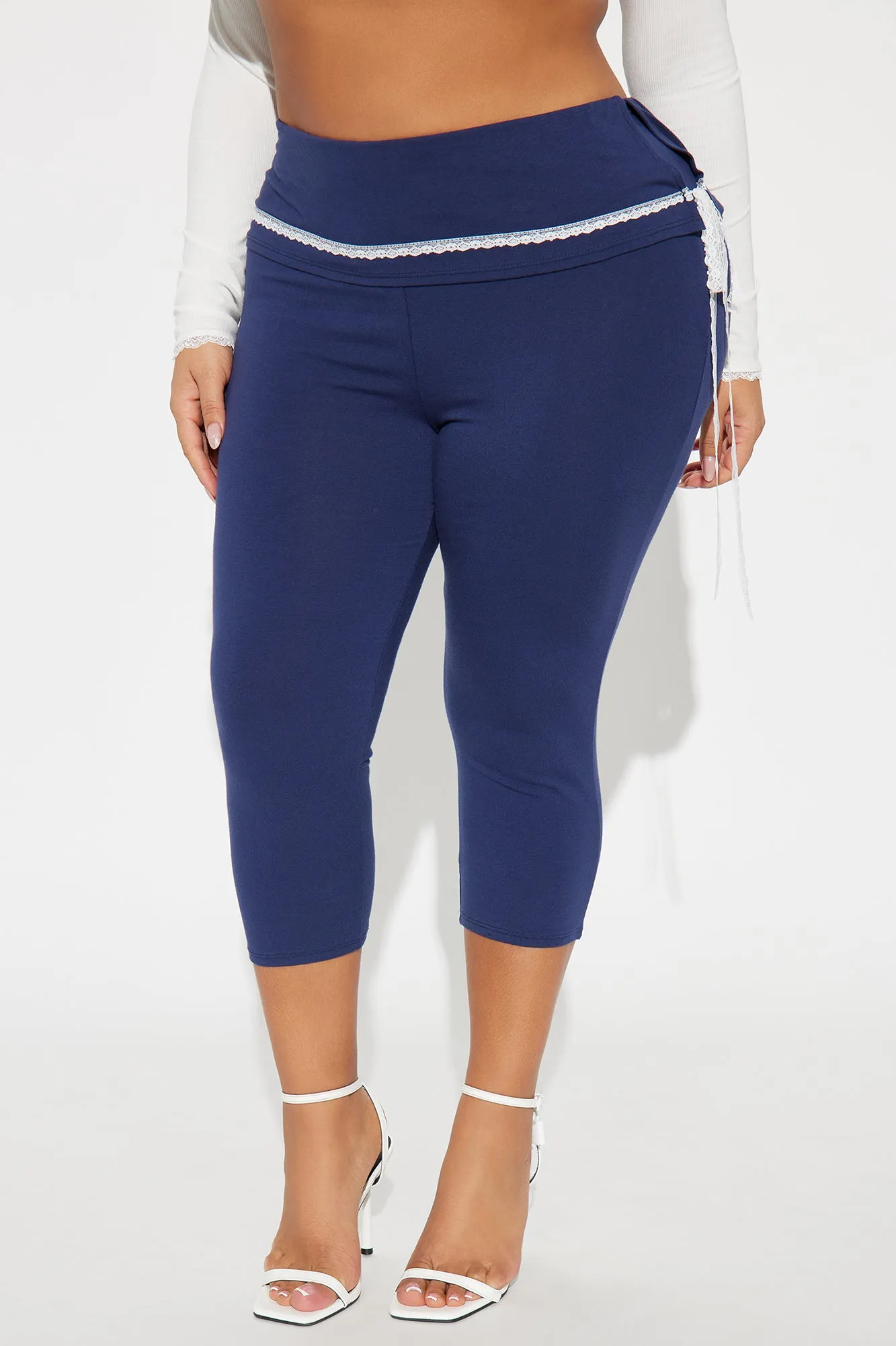 A New Direction Capri Legging - Navy