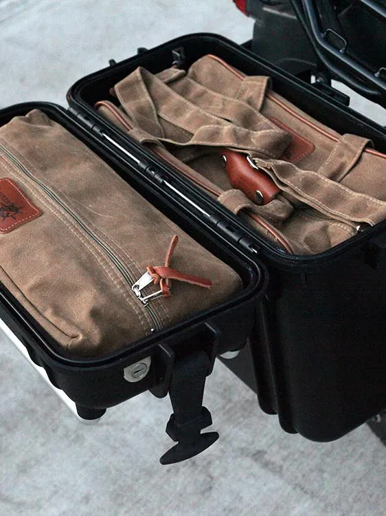 Acme Moto 33L Waxed Canvas Traveler Bag