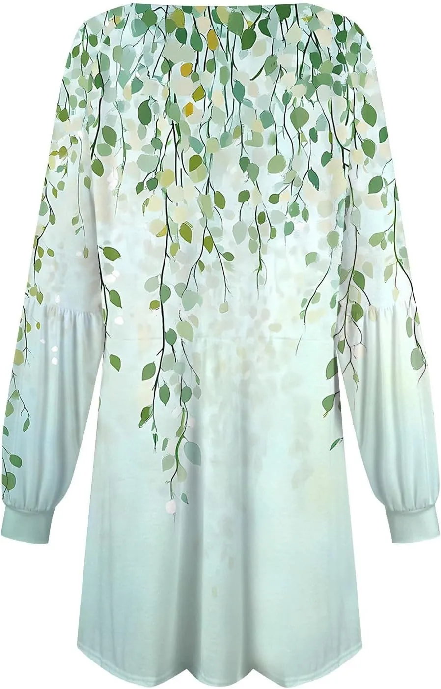 ADHOWBEW Dresses for Women 2025 Round Neck Sexy Plus Size Casual Trendy Long Sleeve Work Dress Long Sleeve
