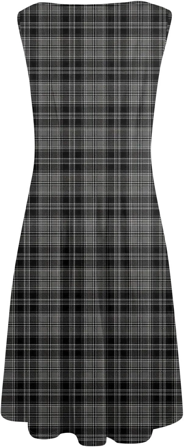 ADHOWBEW Easter Dresses for Women 2025 Casual Flowy Sexy Plus Size Sleeveless Vacation Tropical Dresses