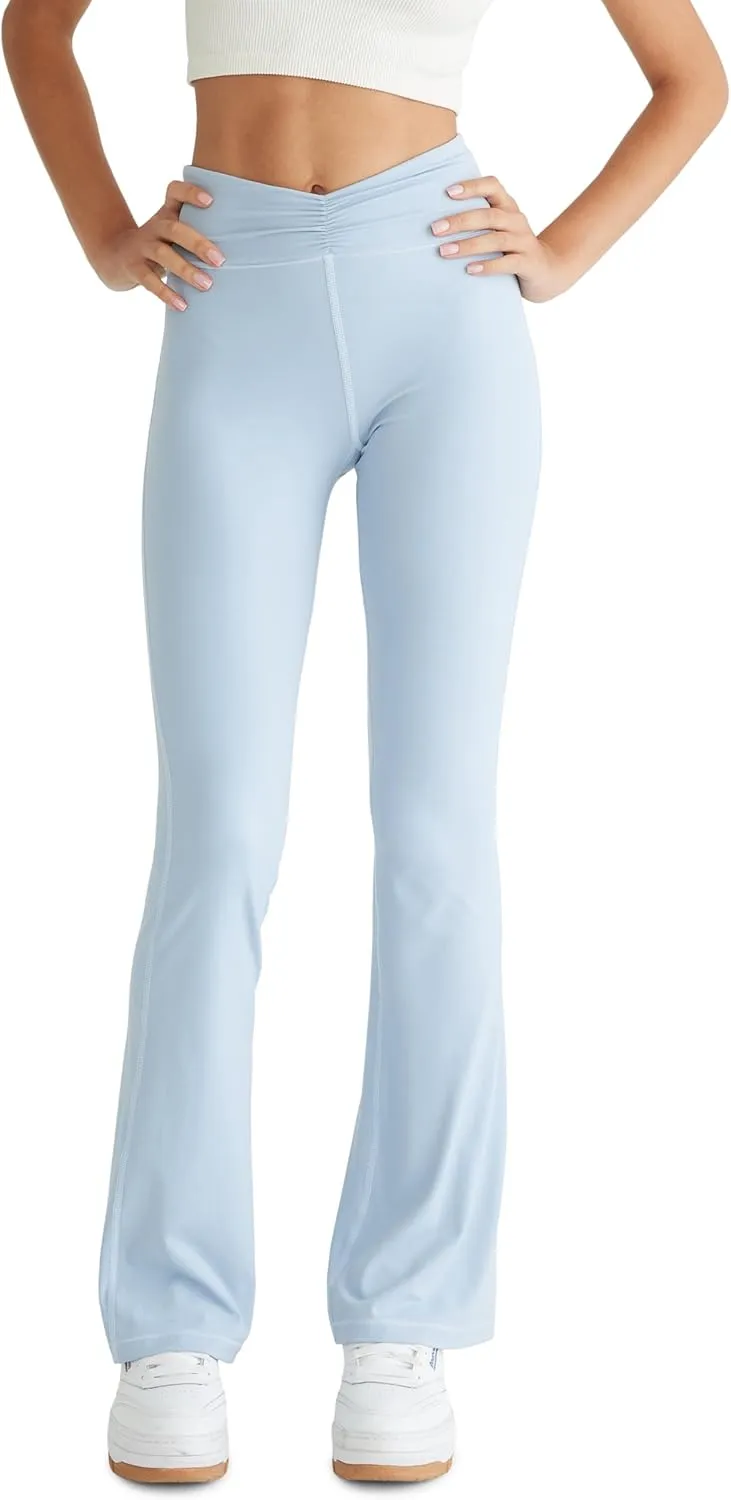 AEROPOSTALE Women's Airsoft High-Rise Cinched Flare Legging