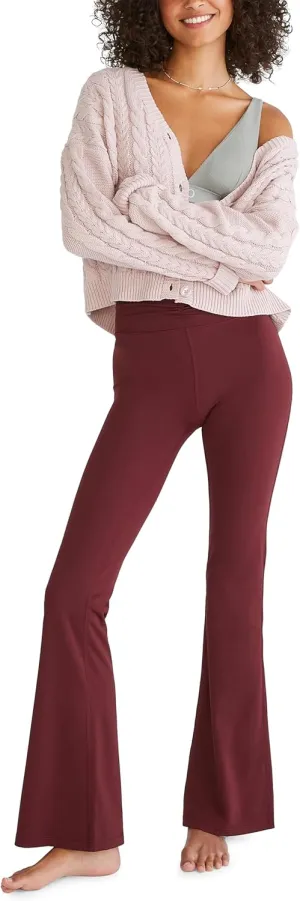 AEROPOSTALE Women's Airsoft High-Rise Cinched Flare Legging