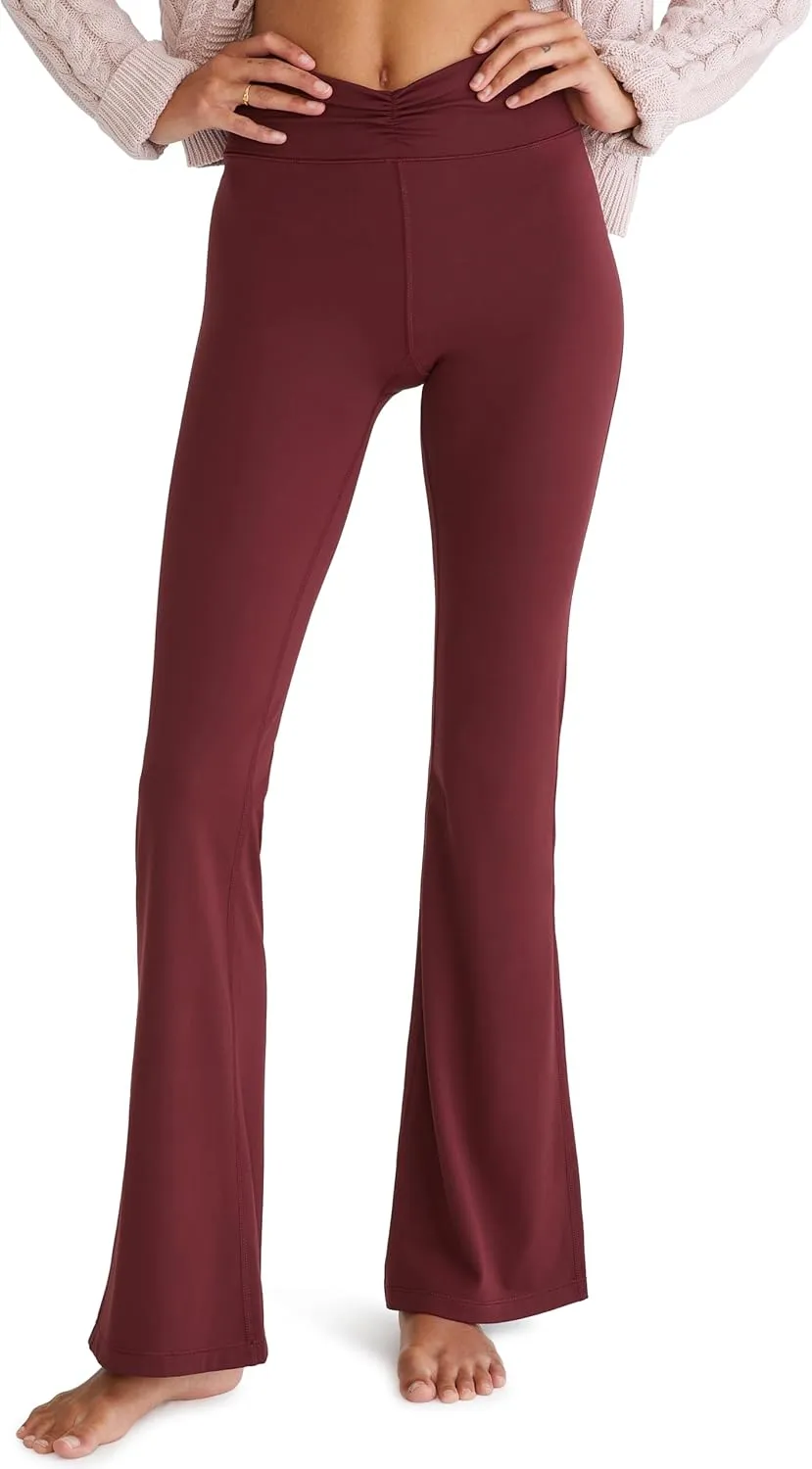 AEROPOSTALE Women's Airsoft High-Rise Cinched Flare Legging