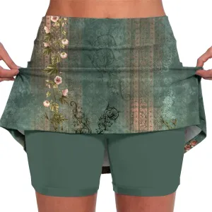 aihihe Skirts for Women Work Casual Long Skirts with Shorts for Women Trendy Summer Womens Shorts Casual Plus Size