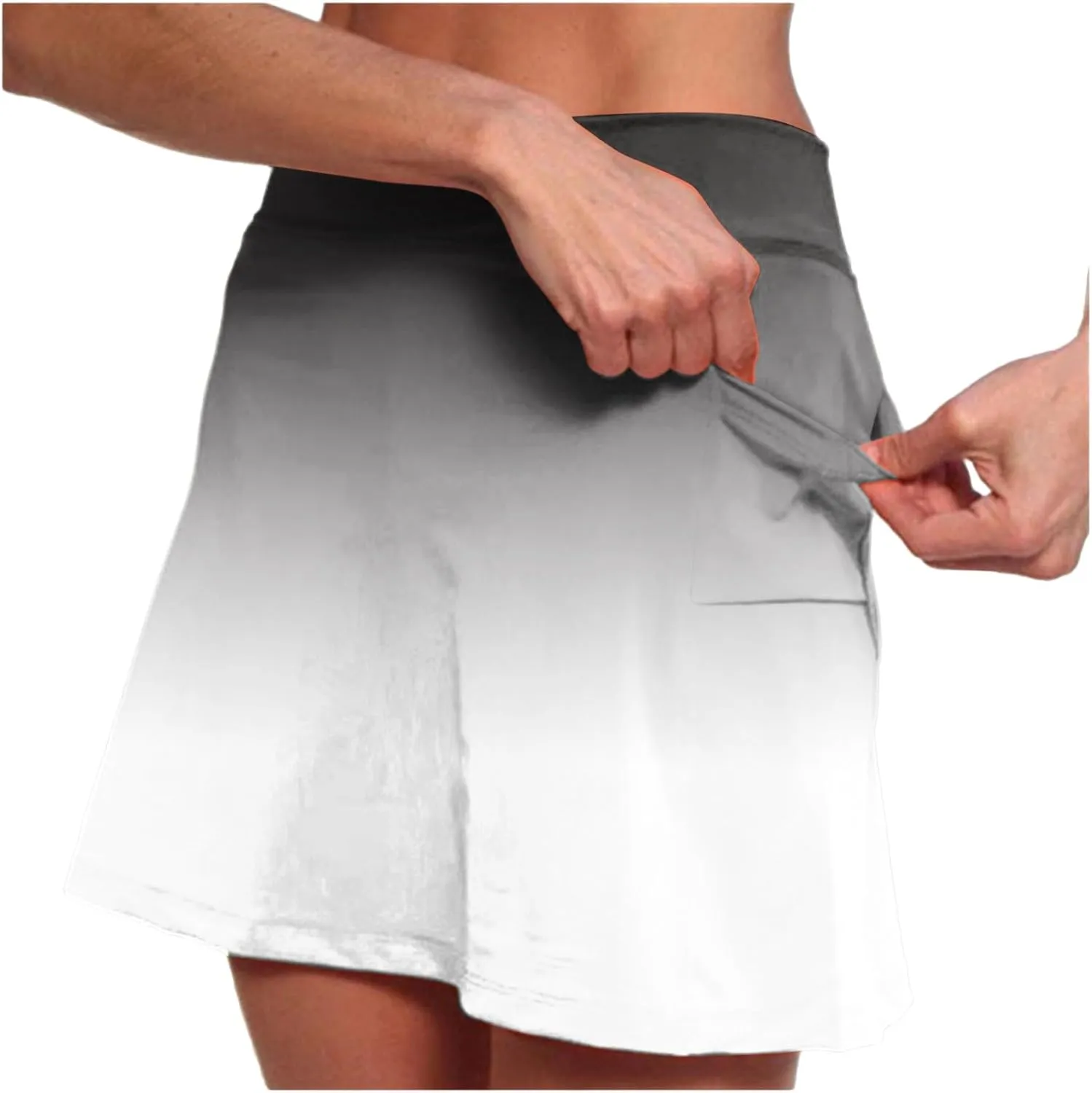 AMDBEL Womens Skorts Dressy Casual,Athletic Skorts for Women Stretchy High Waist Skinny Tennis Printed Yoga Shorts Skorts