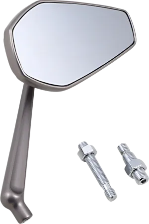 ARLEN NESS Mirror - Mini Stocker - Side View - Oval - Titanium - Right 13-169