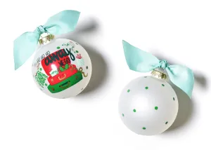 Away We Go Glass Ornament