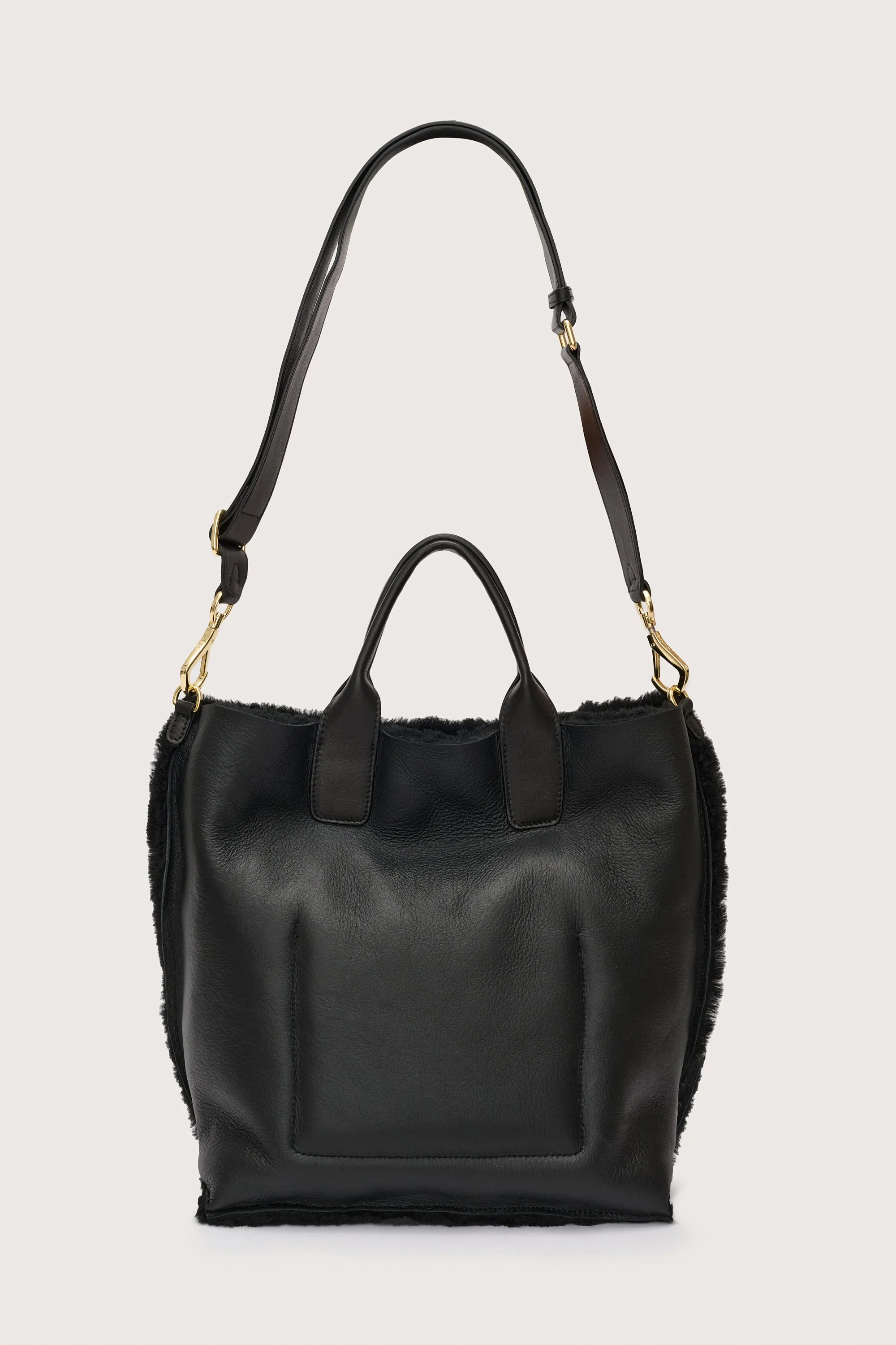 Big Raquel Shearling Reversible Black