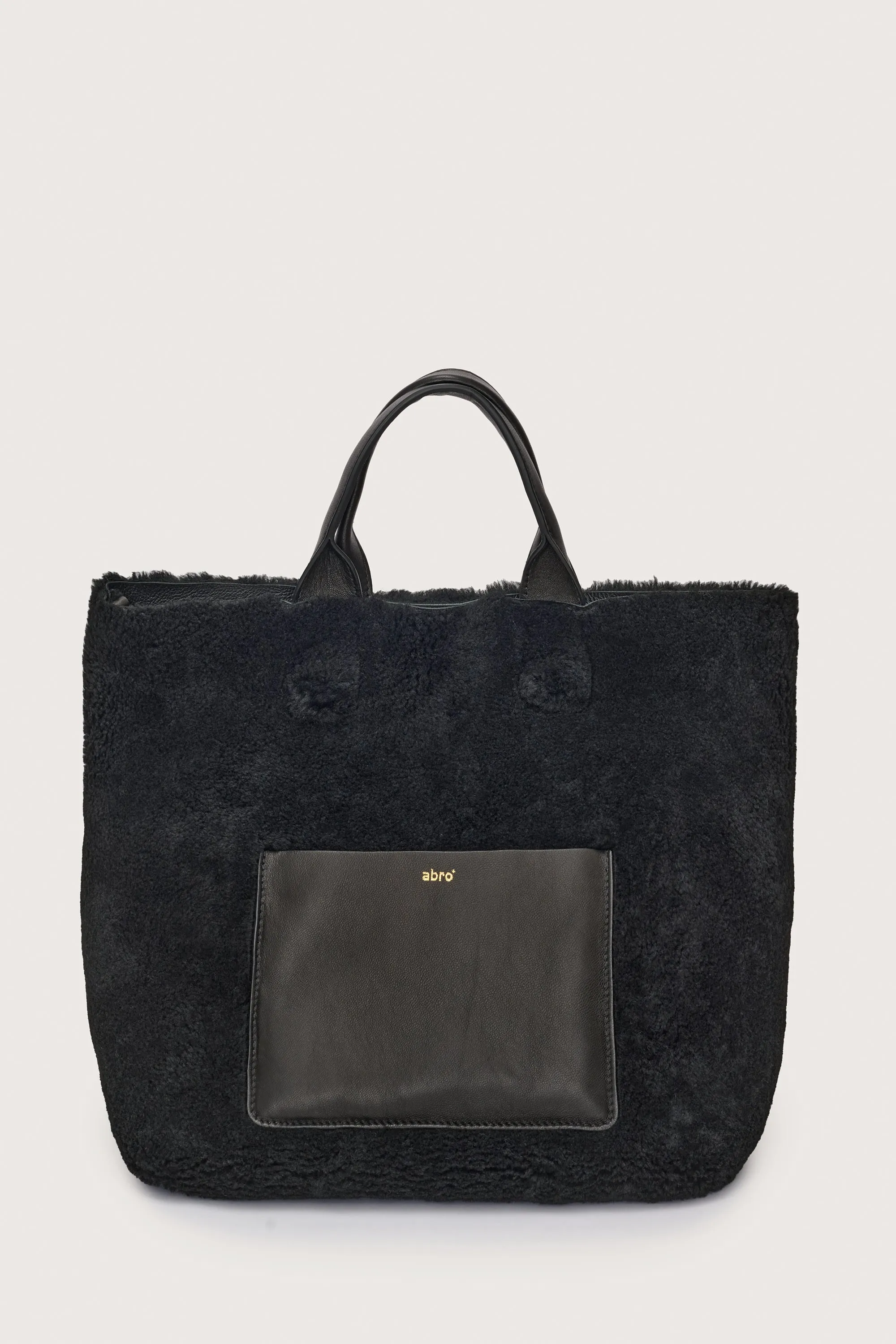 Big Raquel Shearling Reversible Black