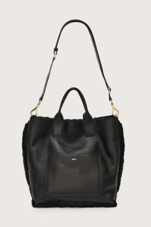 Big Raquel Shearling Reversible Black