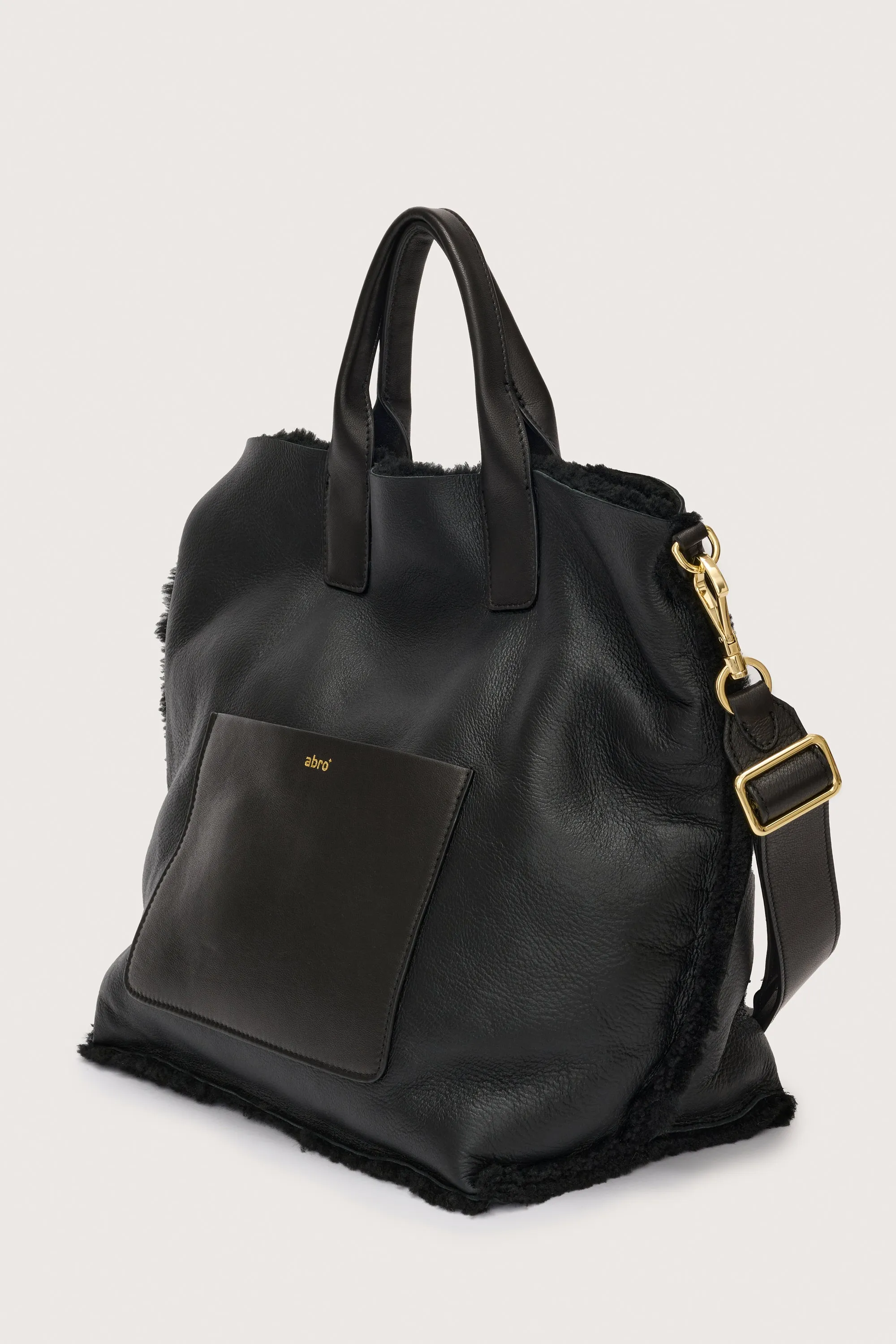 Big Raquel Shearling Reversible Black