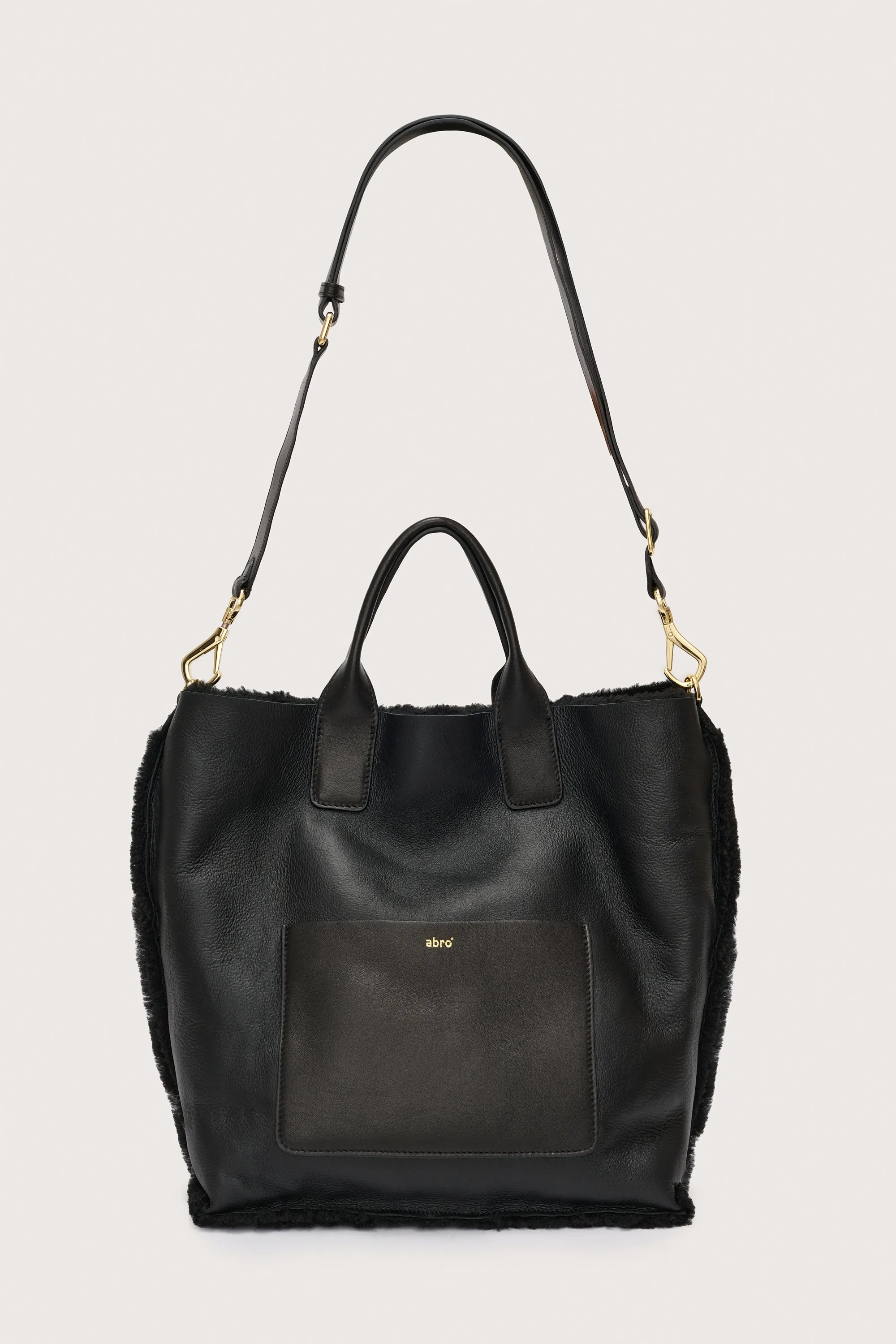 Big Raquel Shearling Reversible Black