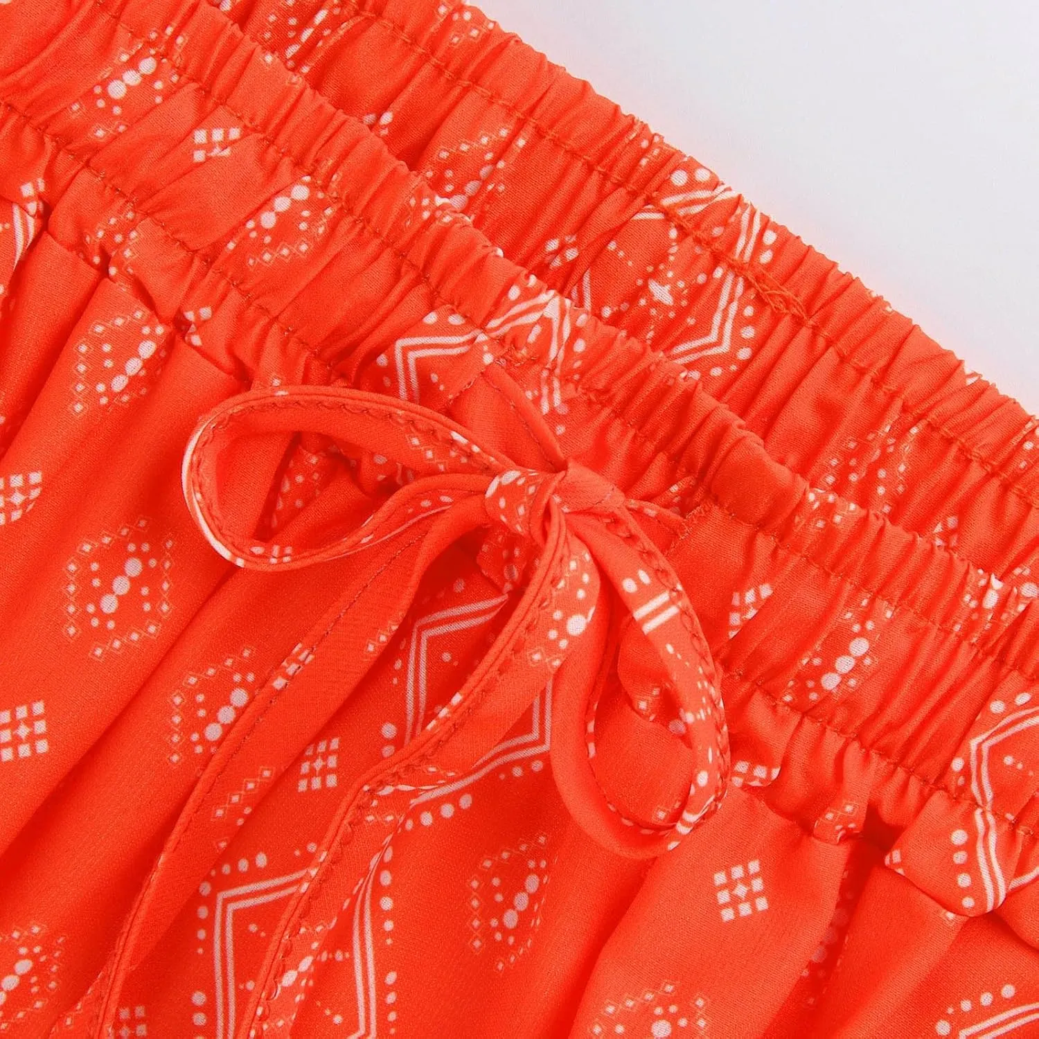 Boho Maxi Skirts for Women Summer Tiered Elastic Casual Skirt Smocked A Line Skirts Work Long Skirt Y2K with Pockets