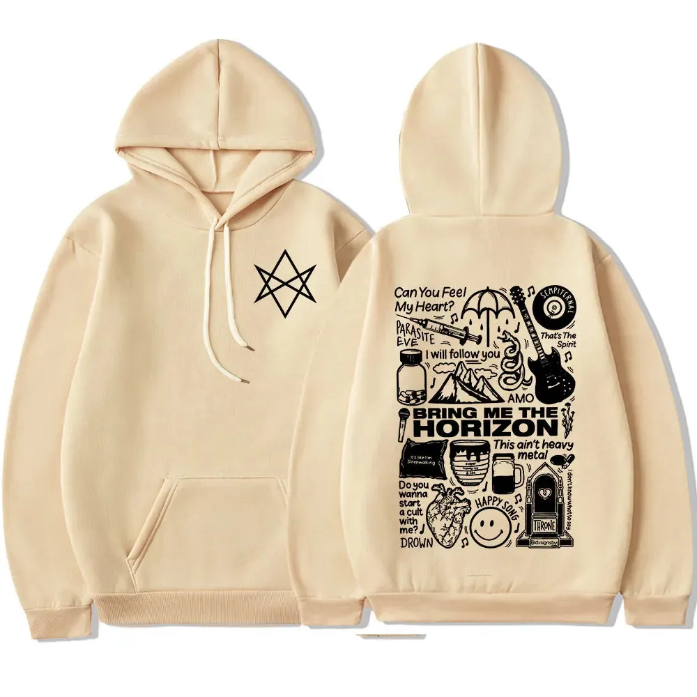 Bring Me The Horizon BMTH Heavy Metal Rock Hoodies – Vintage Streetwear Sweatshirts for Men and Women