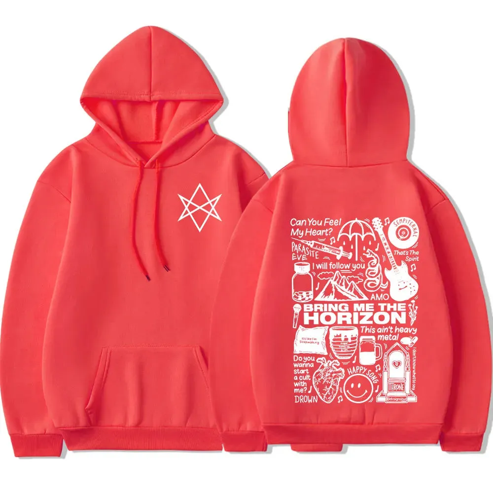 Bring Me The Horizon BMTH Heavy Metal Rock Hoodies – Vintage Streetwear Sweatshirts for Men and Women