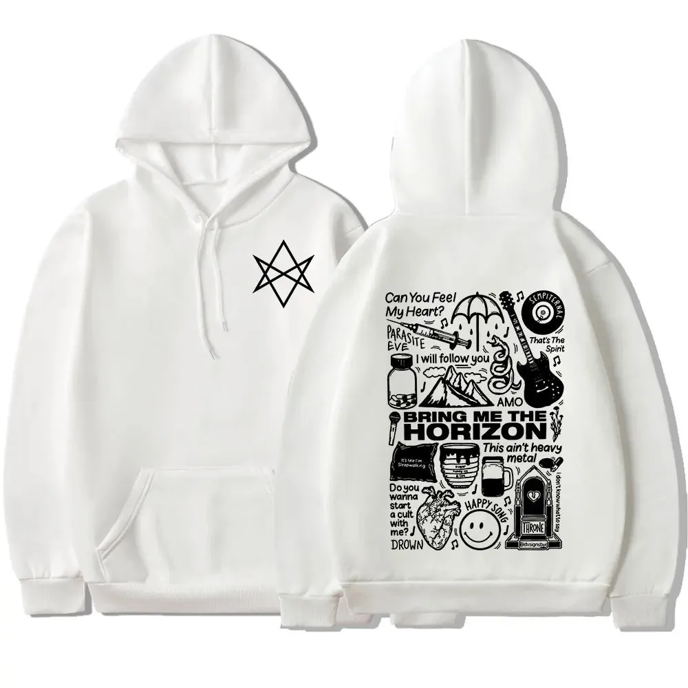 Bring Me The Horizon BMTH Heavy Metal Rock Hoodies – Vintage Streetwear Sweatshirts for Men and Women