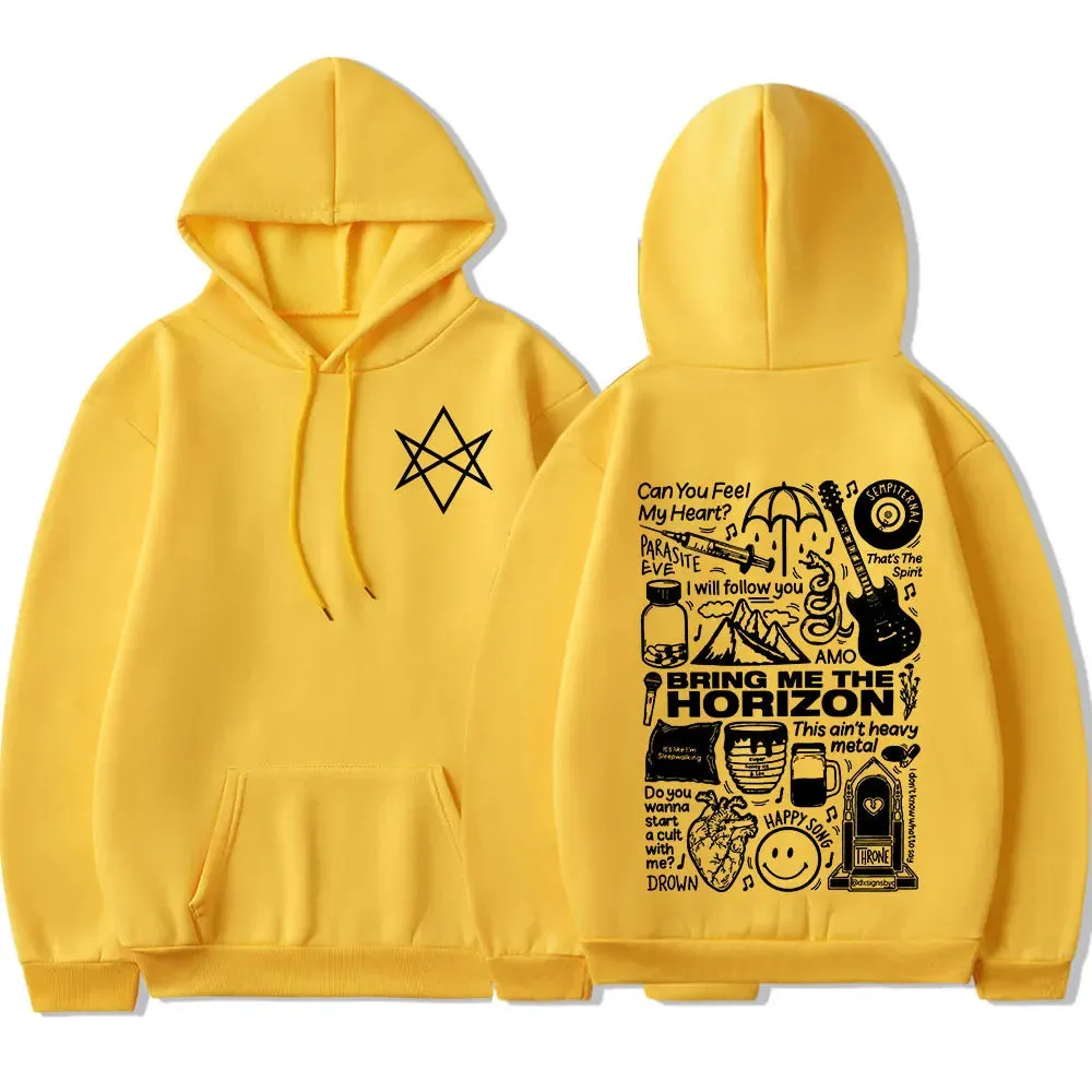 Bring Me The Horizon BMTH Heavy Metal Rock Hoodies – Vintage Streetwear Sweatshirts for Men and Women