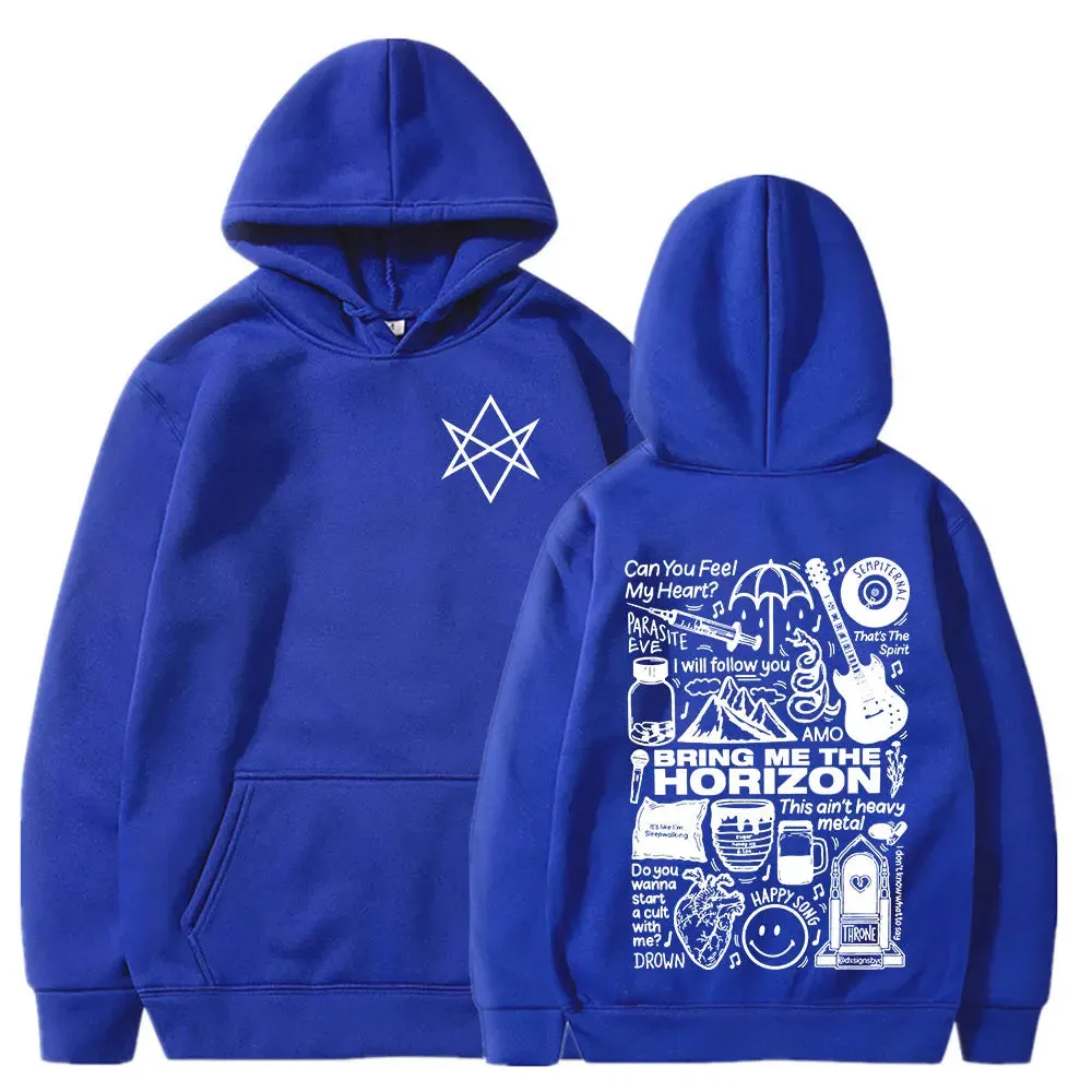 Bring Me The Horizon BMTH Heavy Metal Rock Hoodies – Vintage Streetwear Sweatshirts for Men and Women