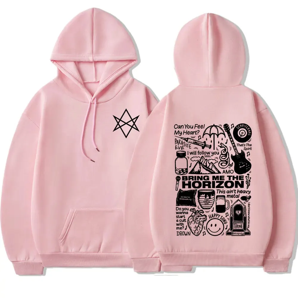 Bring Me The Horizon BMTH Heavy Metal Rock Hoodies – Vintage Streetwear Sweatshirts for Men and Women