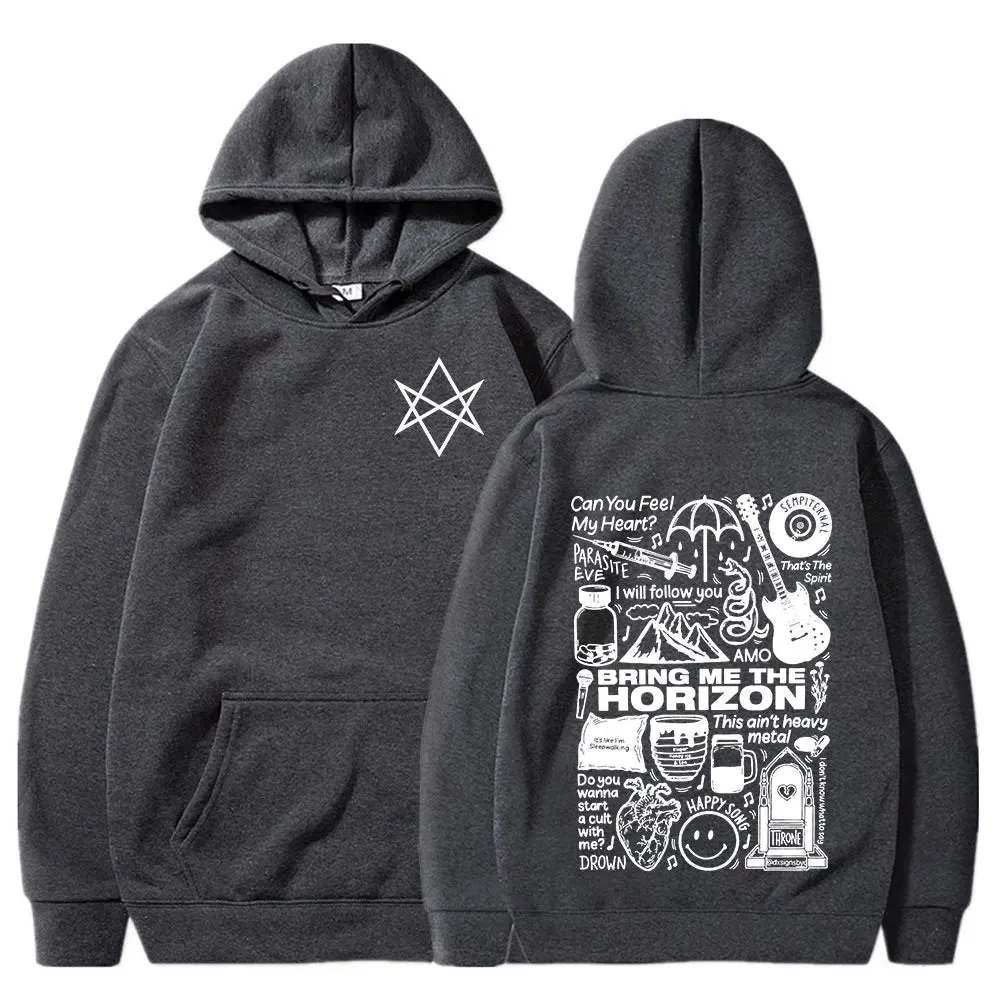 Bring Me The Horizon BMTH Heavy Metal Rock Hoodies – Vintage Streetwear Sweatshirts for Men and Women