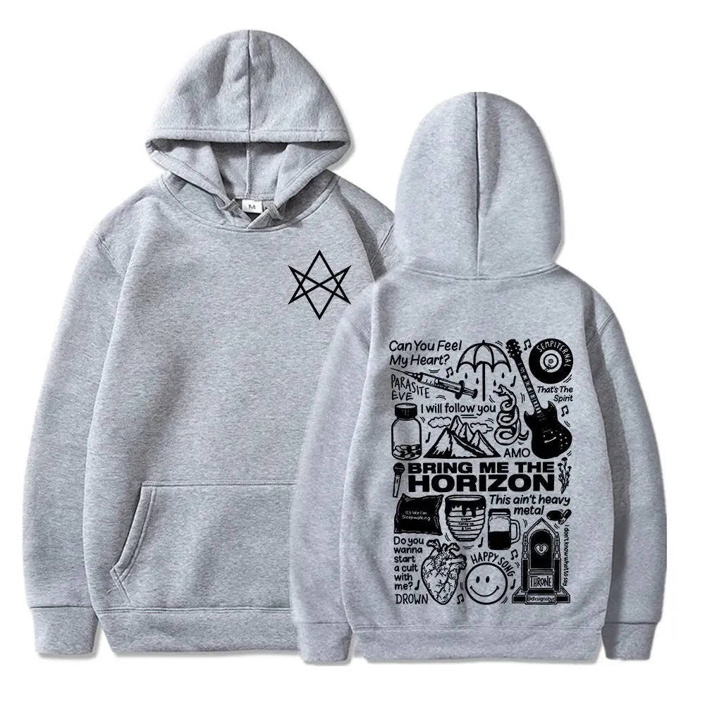 Bring Me The Horizon BMTH Heavy Metal Rock Hoodies – Vintage Streetwear Sweatshirts for Men and Women