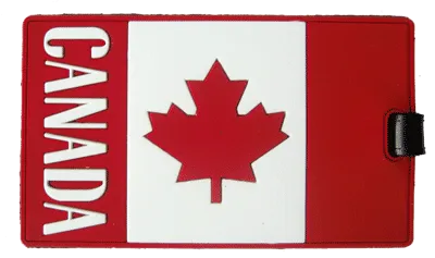 Canadian flag Rubber Luggage Tag