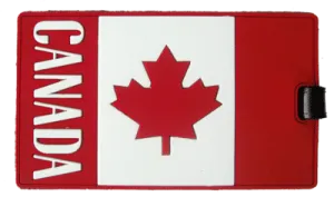 Canadian flag Rubber Luggage Tag