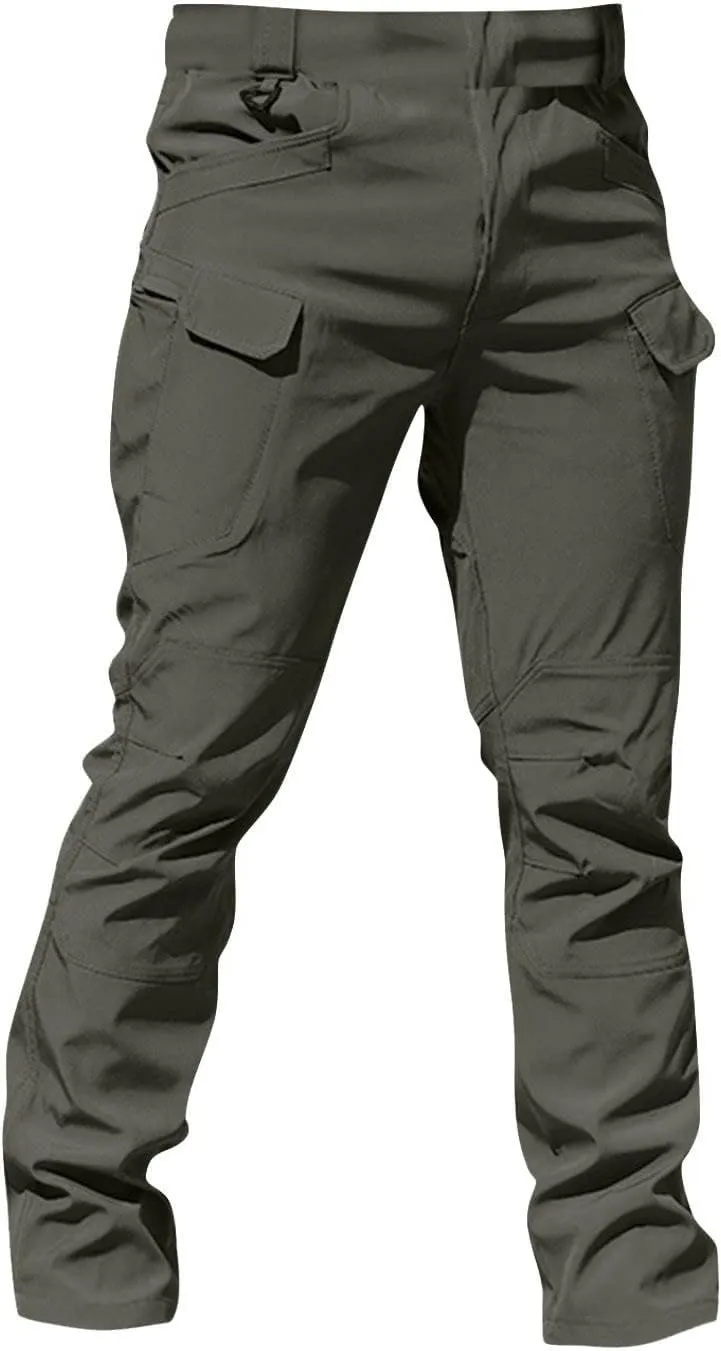 Cargo Pants for Men Baggy Casual Pants Stretch Multi Pockets Stylish Chinos Pants Elastic Waist Outdoor Trousers