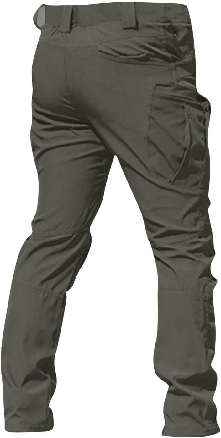 Cargo Pants for Men Baggy Casual Pants Stretch Multi Pockets Stylish Chinos Pants Elastic Waist Outdoor Trousers