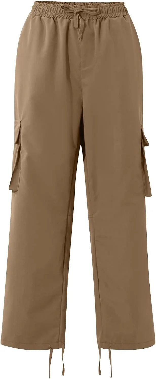 Cargo Pants for Men Baggy Drawstring Elastic Waist Sweatpants Stylish with Pockets Work Pants 2024 Joggers Trousers