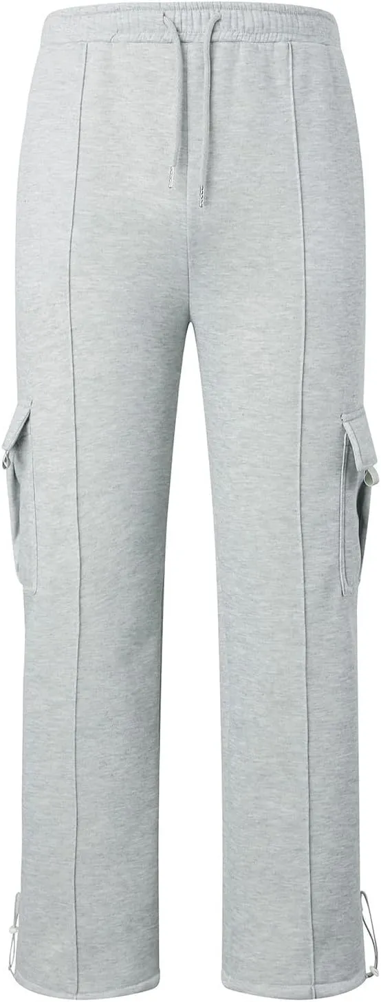 Cargo Pants For Men Stretch Drawstring Elastic Waist Sweatpants Tall Regular Fit Pants Tall Joggers Trousers