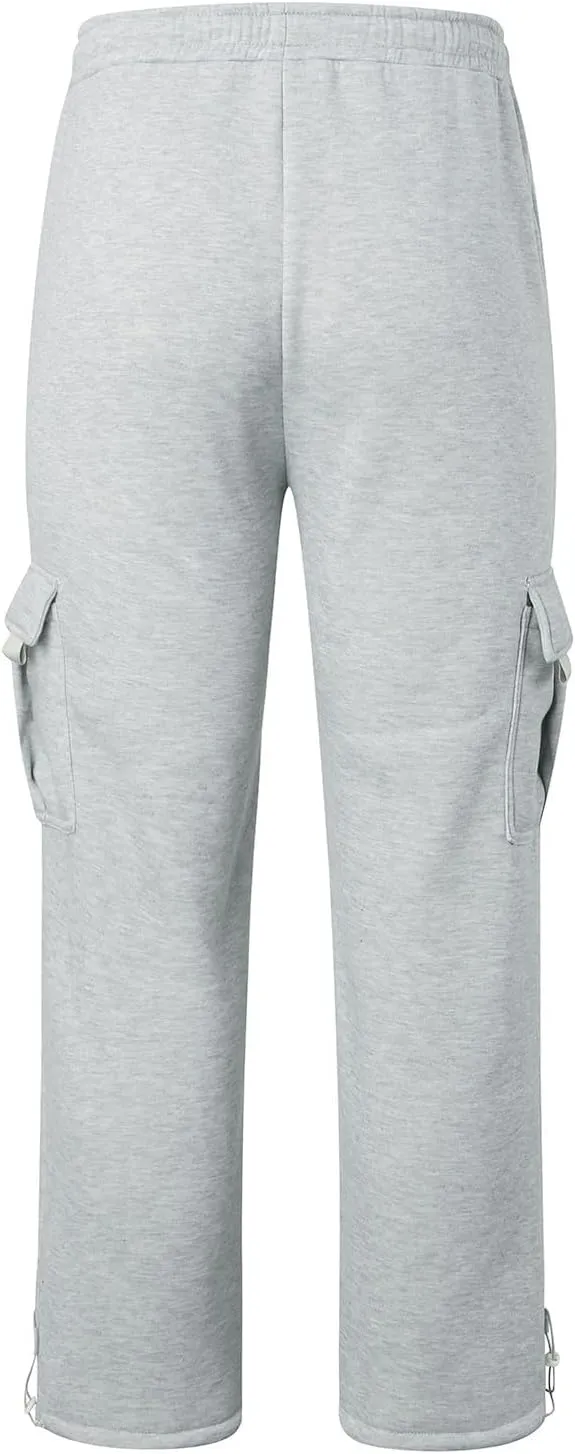 Cargo Pants For Men Stretch Drawstring Elastic Waist Sweatpants Tall Regular Fit Pants Tall Joggers Trousers