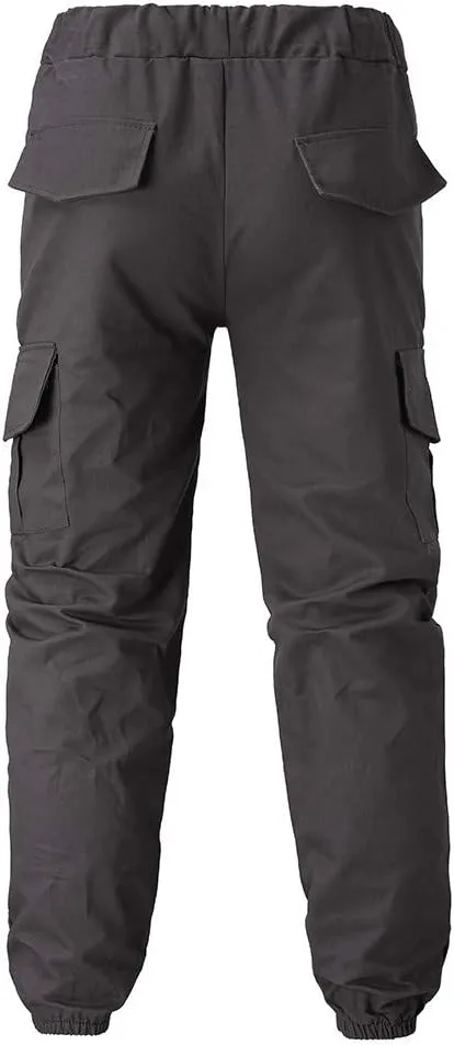 Cargo Pants for Men Work Men's Cargo Pants Big and Tall Men's Elastic Waist Work Pants Loose Fit Lightweight Workwear
