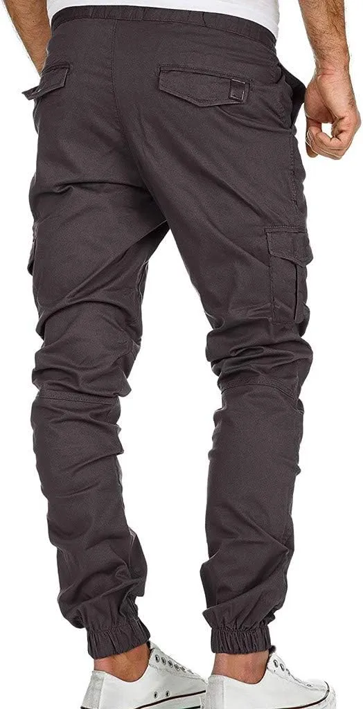 Cargo Pants for Men Work Men's Cargo Pants Big and Tall Men's Elastic Waist Work Pants Loose Fit Lightweight Workwear