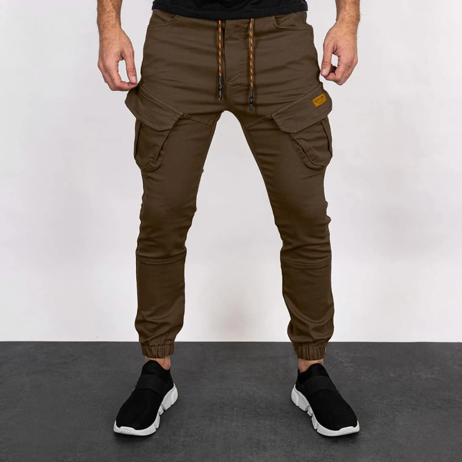 Cargo Sweatpants for Men Mens Lounge Pants Sport Trousers with Pockets Mens Sweatpants Slim Fit Sports Active Joggers