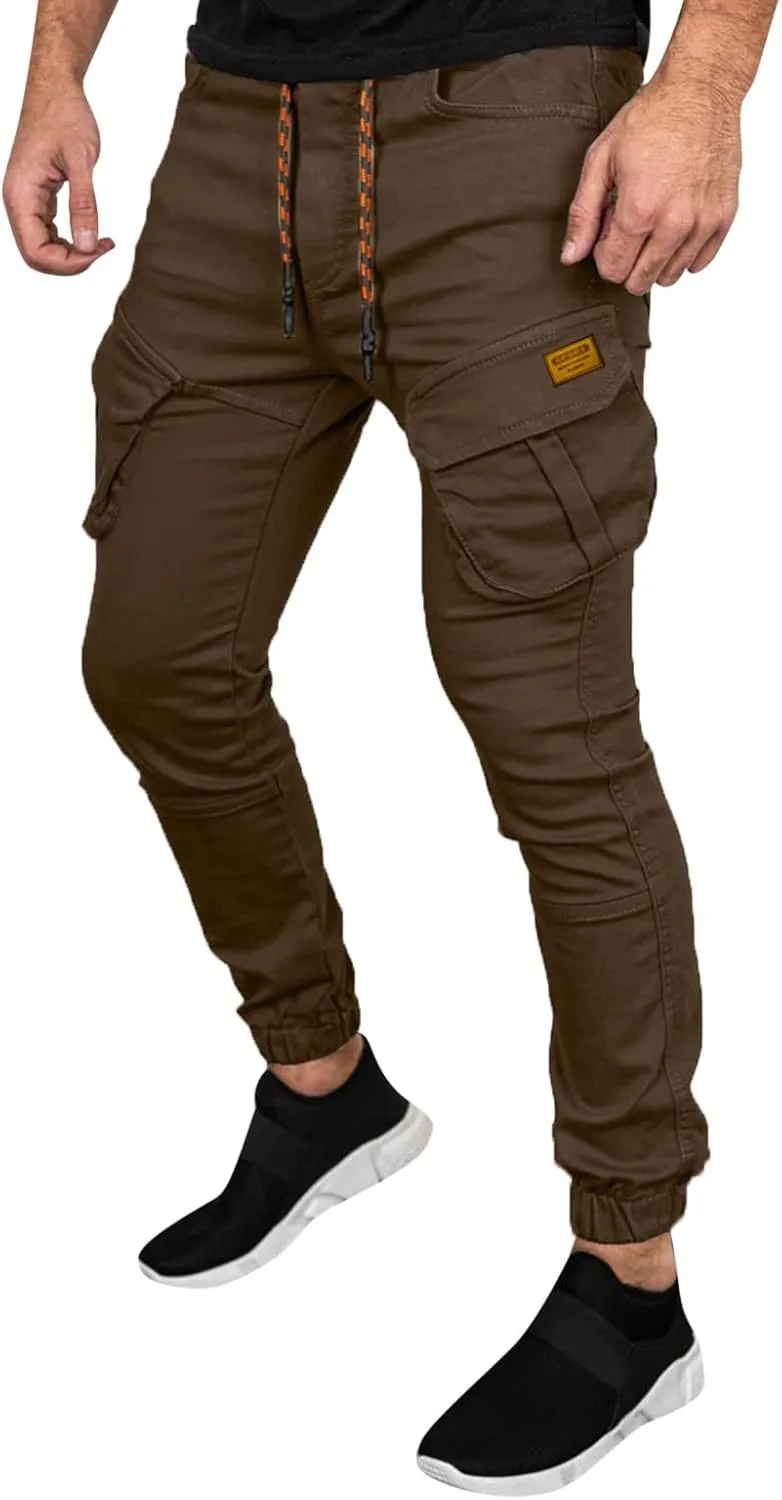 Cargo Sweatpants for Men Mens Lounge Pants Sport Trousers with Pockets Mens Sweatpants Slim Fit Sports Active Joggers