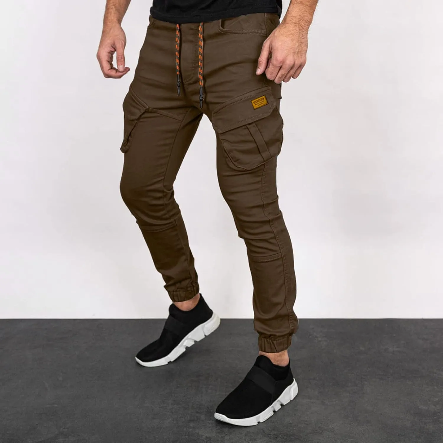 Cargo Sweatpants for Men Mens Lounge Pants Sport Trousers with Pockets Mens Sweatpants Slim Fit Sports Active Joggers