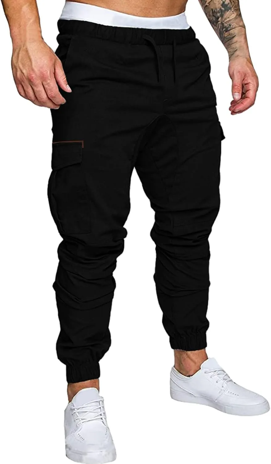 Cargo Sweatpants for Men Mens Lounge Pants Stretch Pant Mens Linen Loose Casual Lightweight Elastic Waist Yoga Beach