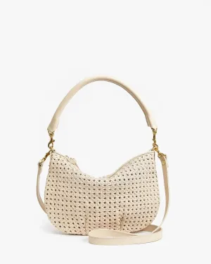 Clare V. - Cream Rattan Petit Moyen Messenger