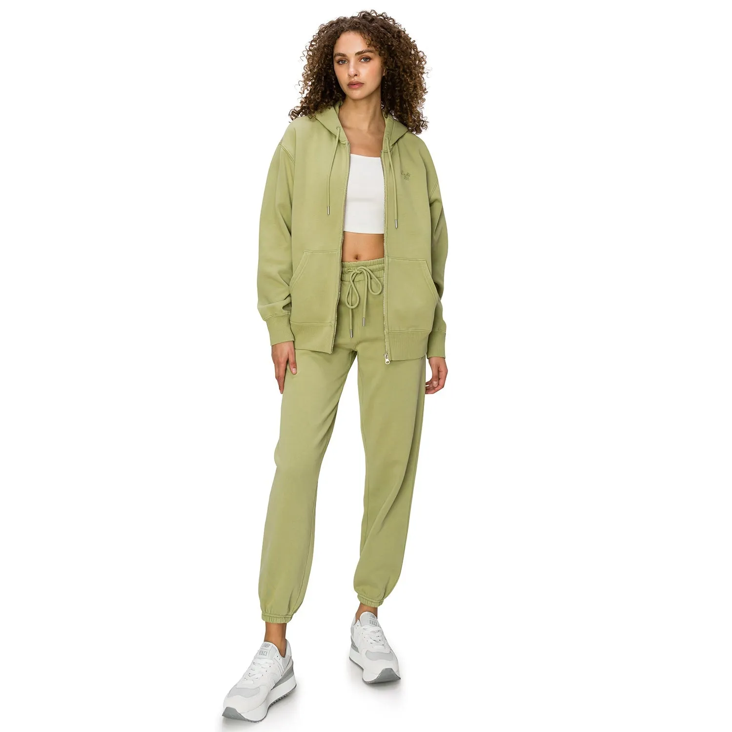 Cloud Fleece Zip Up Hoodie - Wasabi
