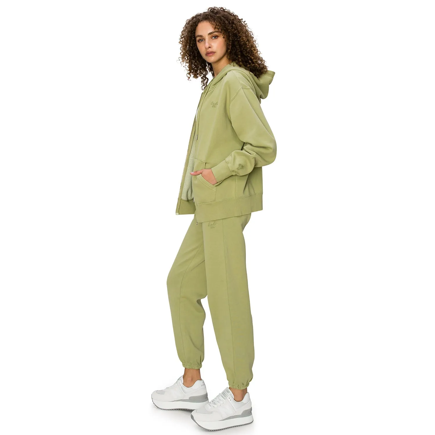 Cloud Fleece Zip Up Hoodie - Wasabi