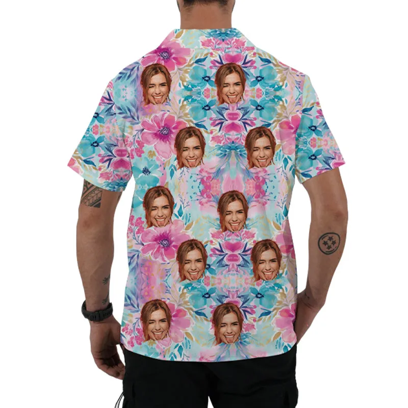 Color Print Rendered Shirts Custom Photos Hawaiian Aloha Shirts Beach Vacation