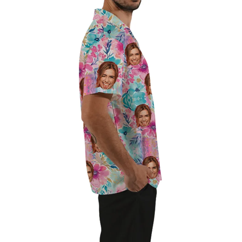 Color Print Rendered Shirts Custom Photos Hawaiian Aloha Shirts Beach Vacation