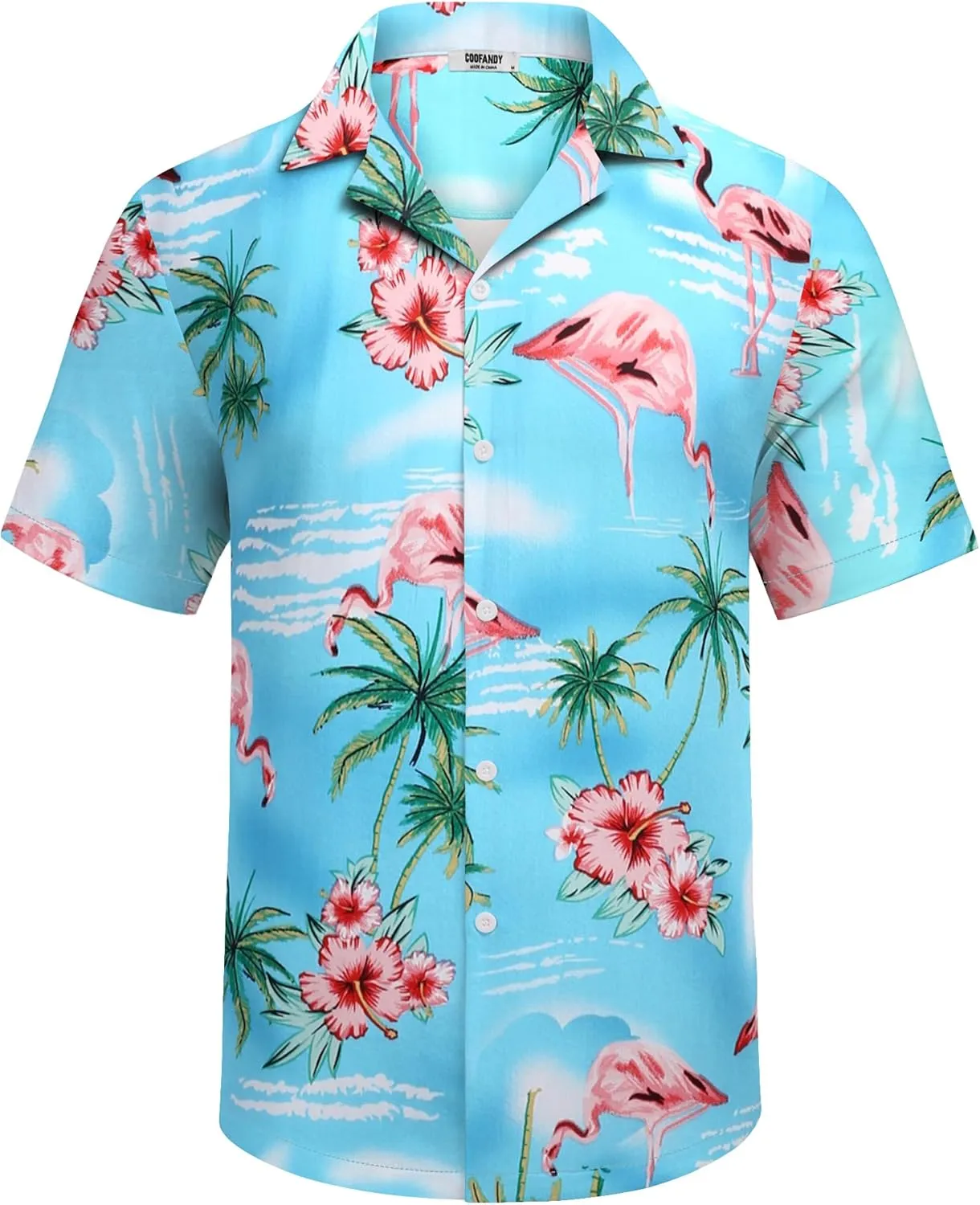 COOFANDY Men's Hawaiian Matching Shirt and Shorts Set Summer Beach 2 Piece Outfits Short Sleeve Cuban Shirts and Shorts