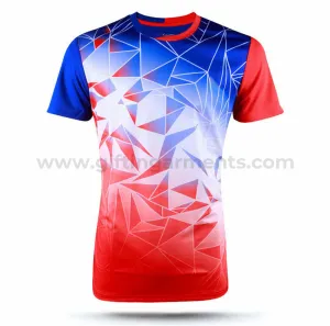 Cool Quick Dry Sports Custom Sublimation Printing Marathon Running T shirt