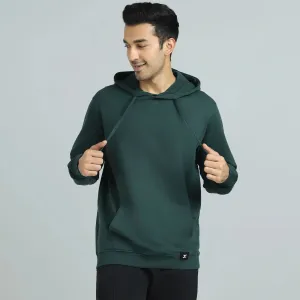 Cruze French Terry Cotton Hoodies Forest Green