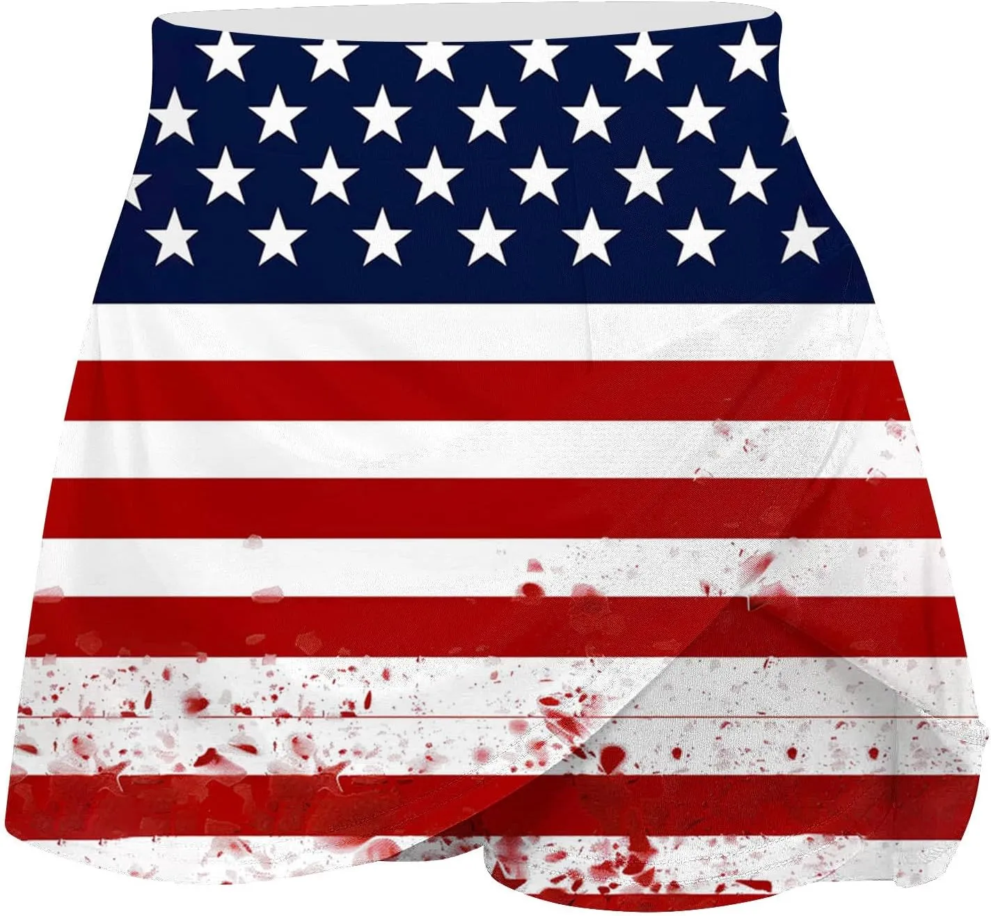 DDAPJ pyju Athletic Skorts for Women American Flag Print Patriotic Shorts High Waisted Golf Tennis Skirts 4th of July 2025